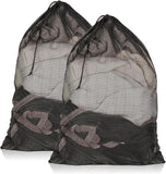 MUTMAIN Mesh laundry Bag for washing machine Large, Clothes Organizer Pack of 2, Foldable Mesh Laundry Bag with drawstring closu