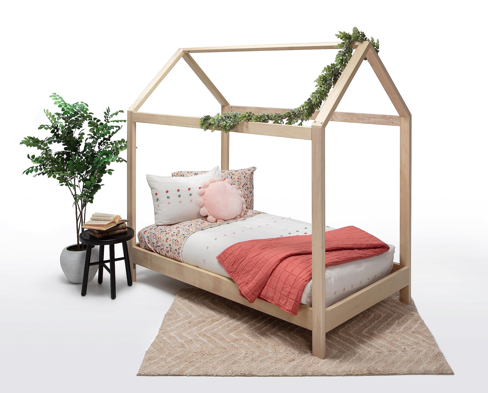 American Furniture Classics Model Twin Sr Twin Size House Bed With Raised Base