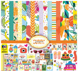 Inkdotpot Summer Fruit Theme Collection DoubleSided Scrapbook Paper Kit Cardstock 12X12 Card Making Paper Pack With Sticker S