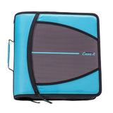 Caseit Mighty Zip Tab Zipper Binder, 3 ORing with 5Color tabbes, Expanding File Folder and Shoulder Strap and Handle, D146