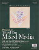 Strathmore Toned Mixed Media Paper Toned Tan 11X14-15 Sheets -62462211