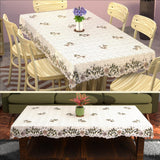 Urbane Home Themed Combo Set 6 Seater Dining Table Cover & 4 Seater Center Table Cover | Includes Same Design Pair of Teapoy T