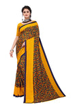 Anni Designer Women'S Georgette Saree With Blouse (Namrata),Yellow,Free
