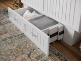 Sydney Queen Murphy Bed Chest In White