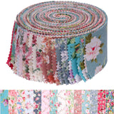 Hanjunzhao Jelly Rolls for Quilting Clearance, 42 Strips Jelly Roll Fabric Clearance for Quilting, Sewing, Blanket, Rug, Upholst