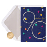 Papyrus 90th Birthday Card with Embroidered Details, Perfect for Anyone (Celebrating You)