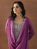 Libas Women'S Silk Blend Kurta Set (49513_Magenta_M)