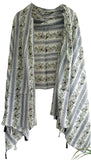 India Scarves Lightweight Breathable Pure Cotton Stole Scarf For Summer, Size2,25 Mtr (Purple)