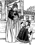 Folkwear 141 Korean HanBok Korea Chogori Jacket Chima Dress Traditional Sewing Pattern Pattern Only) folkwear141