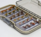 Outdoor Planet 24 Favorite Dry Fly Fishing Flies Assortment | Waterproof Fly Box | Adams, Parachute Adams, Dun Mayfly for Trout 