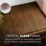 1 Qt Minwax 63333 Clear Polycrylic Water-Based Protective Finish Satin