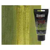 Soho Urban Artist Heavy Body Acrylic Paint - 75 ml Tube - Green Gold - Thick, Rich Color, Excellent Coverage, Professional Quali