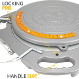 AutoSolo Wheel Alignment Turn Plates - 4-Ton Capacity, Brass Dial Measurements, with Bonus Accessories for Complete Wheel Alignm