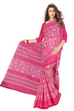Tamaira Fashion Womens Plain Weave Pure Cotton Saree Without Blouse Piece(2203_Pink)