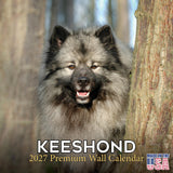 Keeshond Calendar 2027 - 16 Month Dog Wall Calendar, Monthly Planner, Large Writing Blocks, Thick No Bleed Paper, Made in USA, G
