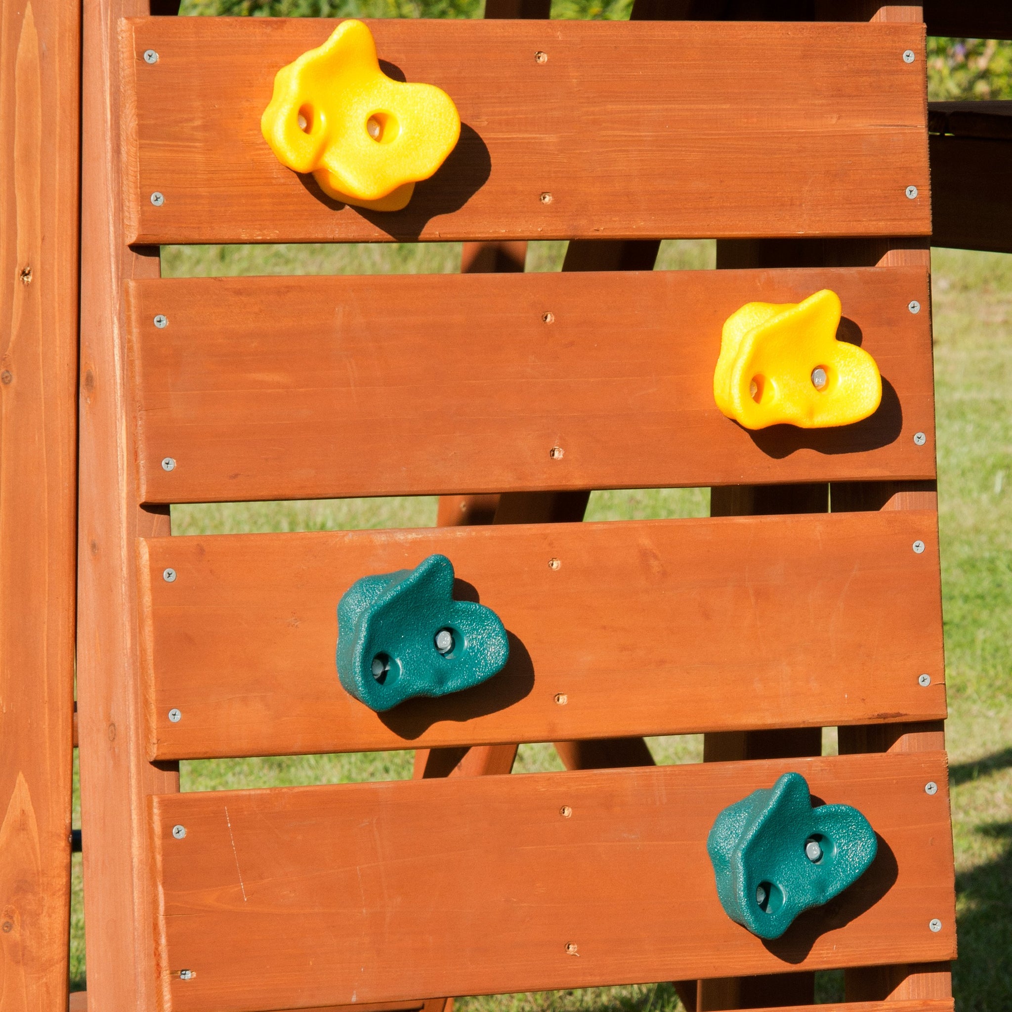 Swing-N-Slide WS 4781 Set of Twelve Climbing Rocks with Hardware - Accessories for Backyard & Outdoor Playsets Multicolor