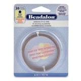 Beadalon German Style Wire Antique Brass Color 20 gauge 19.7 ft. roll