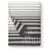 Gray Mexican Blanket by Laguna Beach Textile Co - Beach, Yoga, Camping, or Decorative Throw Blanket - Traditional Handmade Serap