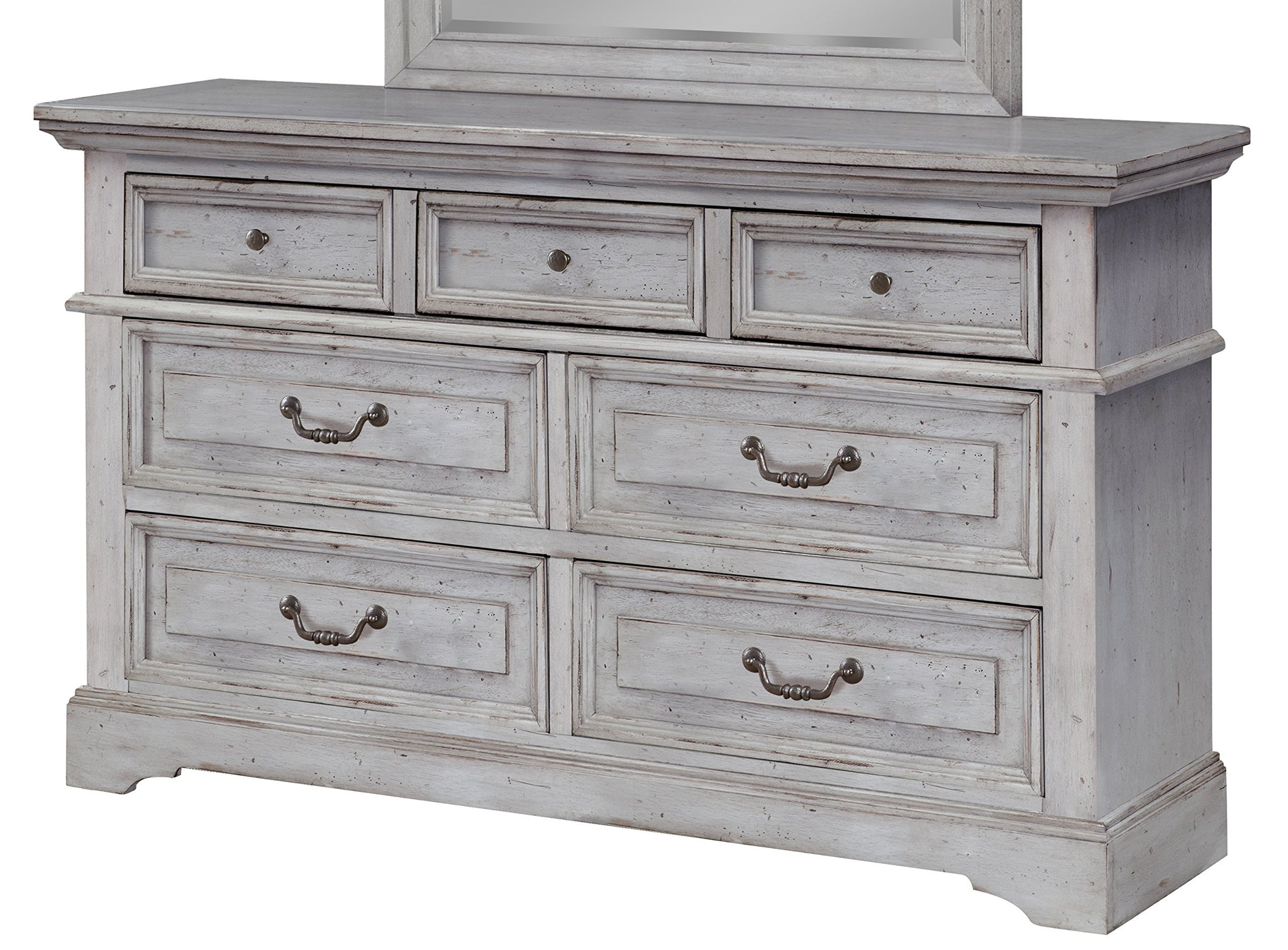 American Woodcrafters Stonebrook Dresser, 1, Antique Grey