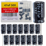 47uF 50V 6.3x11mm Rubycon Electrolytic Capacitor Low ESR 0.3O Long Life 36yrs at 55 Degree C mfd mircofarad Micro Farad Radial L