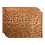 FASDE Traditional Style/Pattern 1 Decorative Vinyl 18in x 24in Backsplash Panel in Antique Bronze (5 Pack)