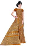 Tamaira Fashion Plain Weave Womens Pure Cotton Saree Without Blouse Piece (2336-Mustard)