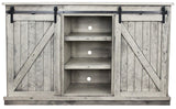 American Heartland Mfg. 68 Tall Quaint Tv Stand, Rustic Dela Verria