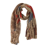 Fabseasons Green Cotton Abstract Printed Scarf, Scarves, Stole And Shawl For Men & Women
