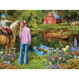 750 Piece Puzzle for Adults Sharon Steele at The Benson Farm Whimsical Country Farm 27x20 Jigsaw Puzzle
