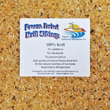Aquatic Foods Inc. Freeze Dried Arctic Krill Semi Powdered Siftings for Fry, Babies, Small Fish and DIY Fish Food Makers - 1-lb