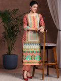 Libas Womens Printed Crepe Straight Kurta With Palazzos Multicolour M 39001