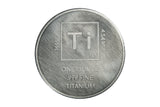 1 Troy Oz Titanium Round - .999 Pure Chemistry Element Design by Unique Metals