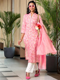 Libas Women'S Cotton Blend Kurta Set (39074B_Pink Pink S