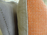 Plutus Brands Plutus Lone Oak Cayenne Handmade Throw Pillow, 26 X 26, Orange/Taupe