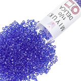 Miyuki Delica Seed Beads - Size 11/0 (1.6 mm), DB1896, Transparent Beryl Luster, 7.2 g, Approx. 1440 Beads, Made in Japan