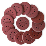 FASTPRO 200-Piece Sanding Discs Set, 5-Inch 8-Hole Hook and Loop Sandpapers, 13 Grades Orbital Sandpaper, Include 40 60 80 100 1