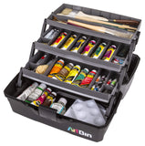 ArtBin 3Tray Art Supply Box Versatile Organizer for Brushes, Paints, Stamps, and More Durable Hard Plastic, Secure Closure, P