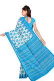 Tamaira Fashion Women'S Pure Cotton Saree Without Blouse Piece (1338_Turquoise_Malmal)