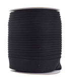 Mandala Crafts 55 Yards 1 Inch Black Double Fold Bias Tape for Sewing - Bias Binding Tape for Quilting Binding, Hemming, Seam, a