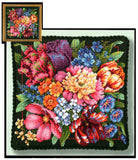 Dimensions Needlepoint Kit, Floral Splendor, 14 x 14,Red