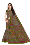 TAMAIRA FASHION Womens Plain Weave Pure Cotton Saree With Blouse Piece (2225_Green_Malmal)