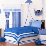 One Grace Place Simplicity Blue Medium Quilt, Blue, Light Blue, White