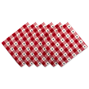 Dii Patriotic Stars Check Tabletop Collection For 4Th Of July Entertaining, Summer Barbeques, Picnics, Indooroutdoor Meals, Napk