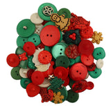 Buttons Galore GB117 Christmas Grab Bag with Craft and Sewing Buttons, 6Ounce