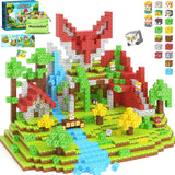 Magnetic Blocks with Forest Animals Toys, Build Mine Magnet World Set, Magnetic Tiles Building for Boys & Girls Age 4-8 5-7, STE