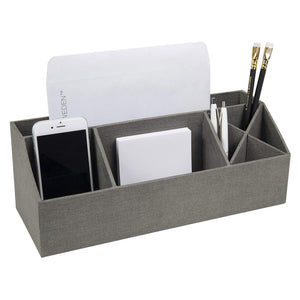 Bigso Box of Sweden Elisa Desktop Organizer | Durable Organizer for Office Supplies & Accessories | Desk Organizer w/ 7 Compartm