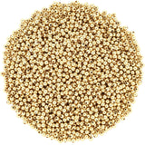 DECYOOL Small Gold Beads, 1200Pcs 4mm KC Gold Spacer Beads Seamless Smooth Round Bead for Bracelets Jewelry DIY Crafts Making