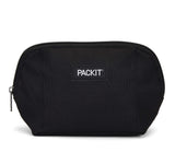 PackIt Freezable Snack Bag, Black, Built with EcoFreeze Technology, Foldable, Reusable, Zip Closure Locks in Cool Dry Air, Great