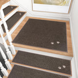 BEQHAUSE Stair Landing Rug Non-Slip 30x30, Square Stair Landing Mats for Stairs Washable, Carpet Stair Treads Matching Mats for 