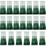 Creatrill 100 Pcs Dark Green Mini Tassels 13cm/5 Inch with Loops for Bookmarks, Jewelry Making, DIY Projects